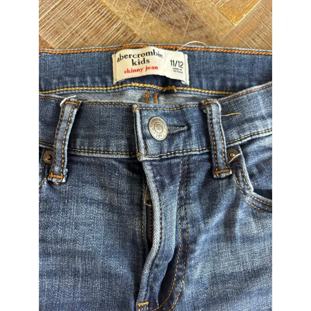 Abercrombie Kids Skinny Jeans Medium Wash Blue Denim Size 11/12